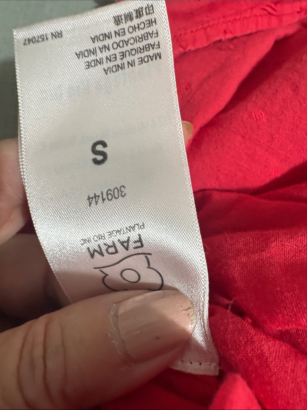 FARM Rio Red Ruffle Maxi Dress with Spaghetti Straps - Picture 5 of 7